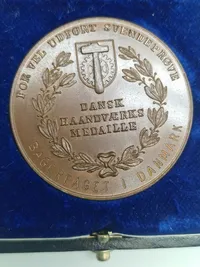 Original Dansk håndværker medalje