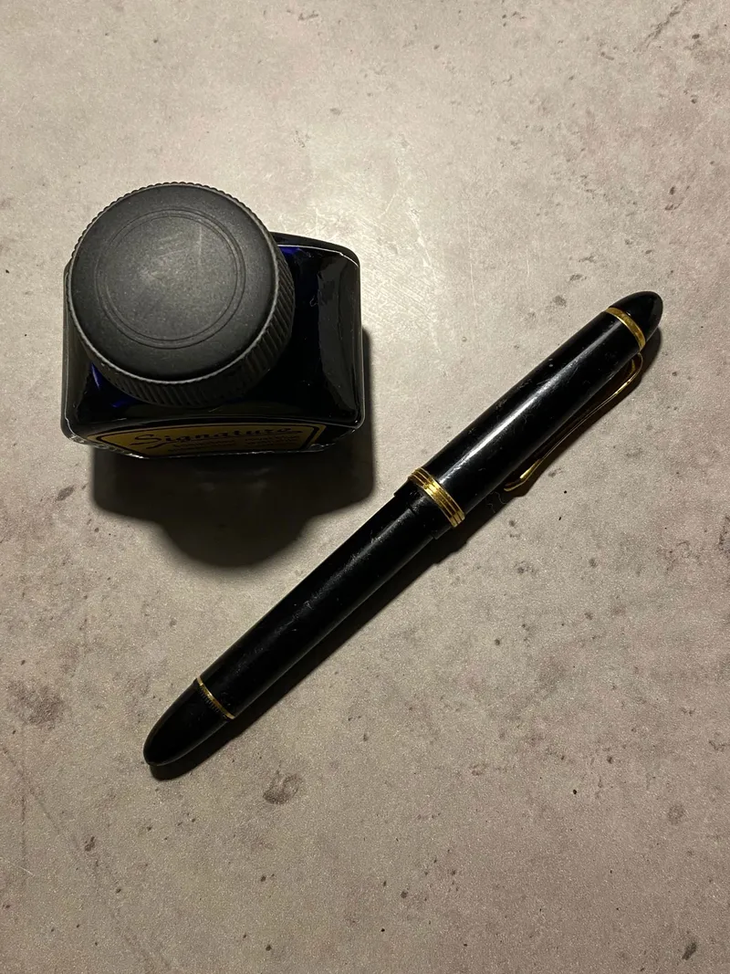 Pen m. blæk
