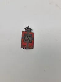 Originalt Dansk kongemærke Georg Jensen sterling sølv