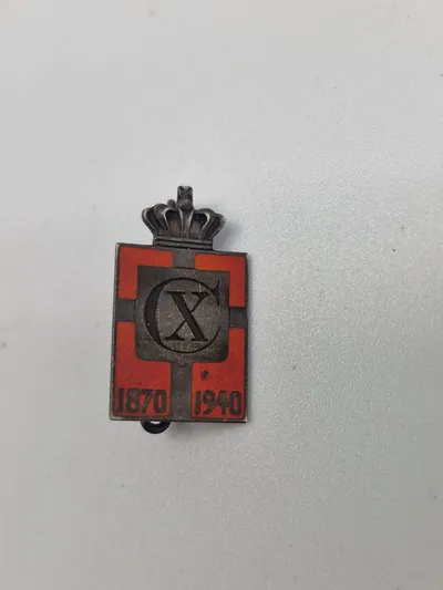 Originalt Dansk kongemærke Georg Jensen sterling sølv