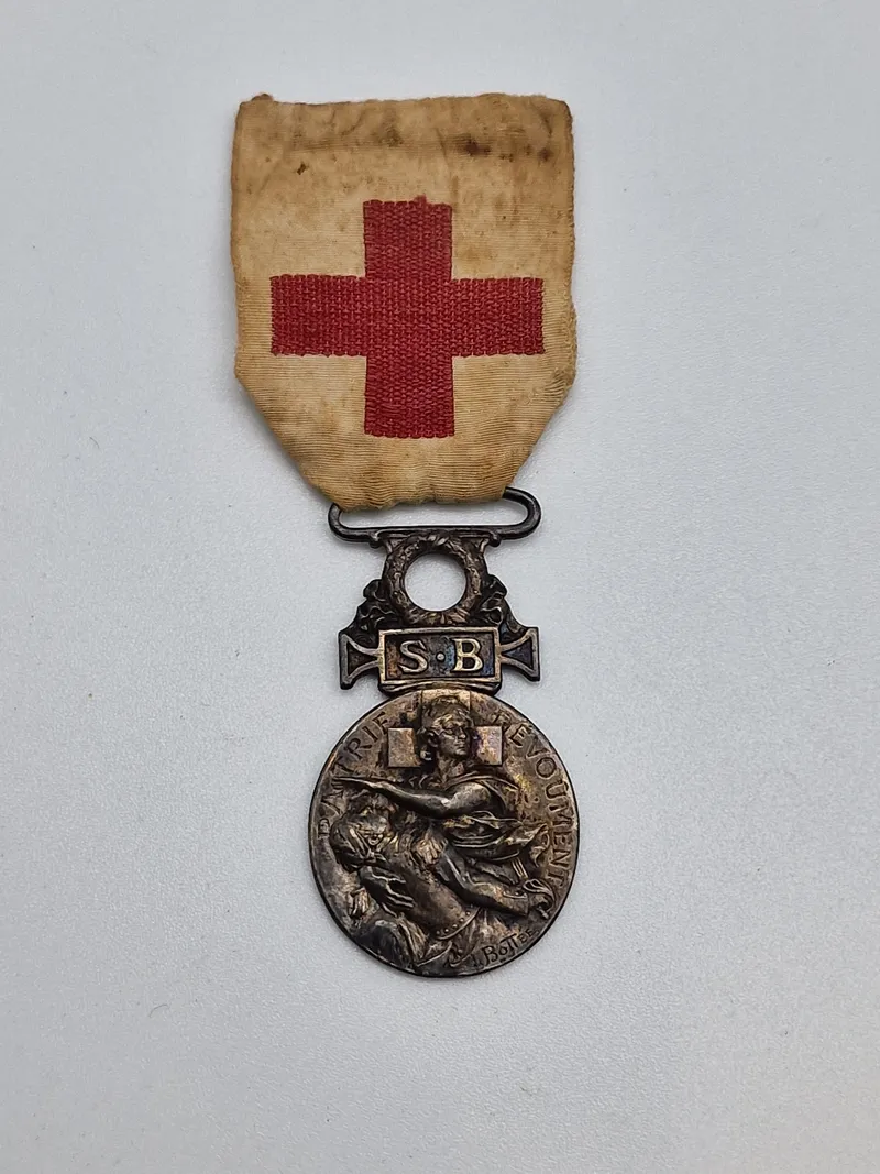 Original fransk medalje of the French Society for the Relief of Wounded Military 1914 - 1918