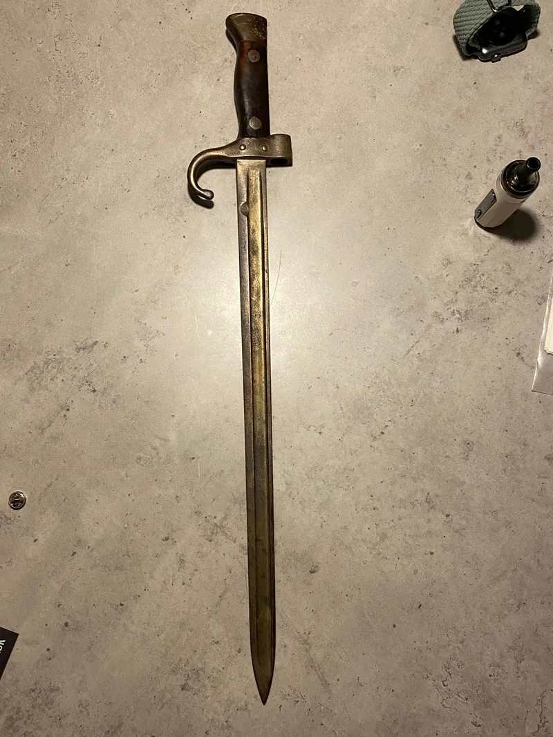 Original fransk bajonet model 1892