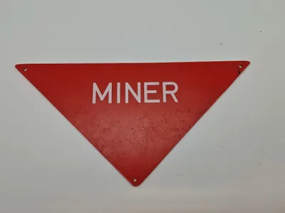 Originalt dansk mineskilt