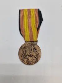 Sjælden original 1936 Italian Spanish Campaign Medal med tildelingsbevis