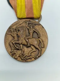 Sjælden original 1936 Italian Spanish Campaign Medal med tildelingsbevis