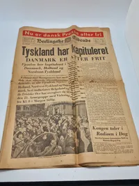 Original dansk befrielsesavis - 1945