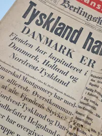 Original dansk befrielsesavis - 1945