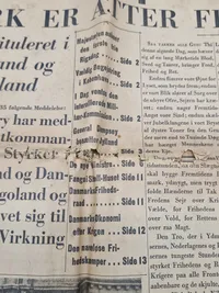 Original dansk befrielsesavis - 1945