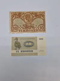 Originale danske pengesedler