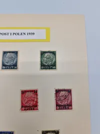 Originale tyske frimærker med specielt overtryk