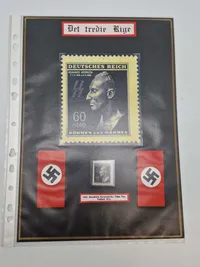Originalt Reinhard Heydrich mindesmærke (Waffen SS) mm