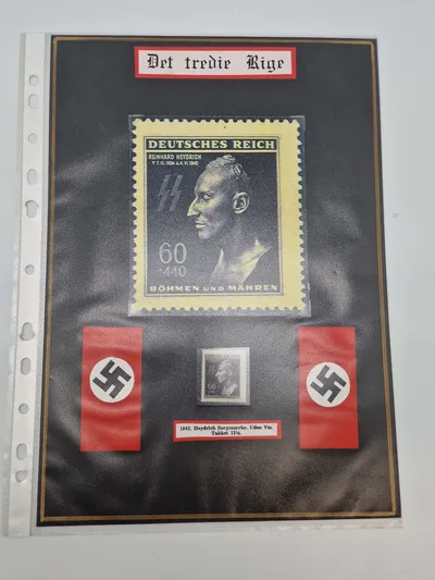 Originalt Reinhard Heydrich mindesmærke (Waffen SS) mm