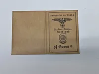 SS personale kort - Postwar