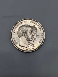 Original dansk 2 krone (jubilæums mønt) sølv