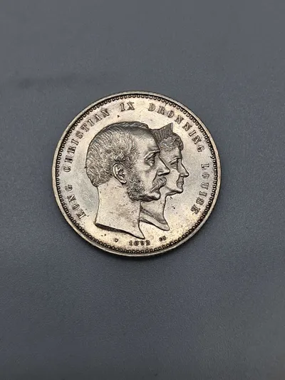 Original dansk 2 krone (jubilæums mønt) sølv