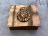 Originalt cigaret etui med M/23  mærke - en rigtig officers gave