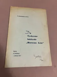 Samtidigt originalt WW2 hæfte