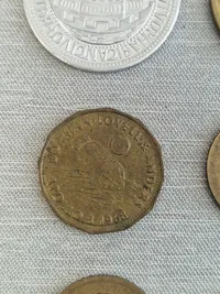 Samling diverse spille mønter, elmønter mm