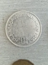 Samling diverse spille mønter, elmønter mm