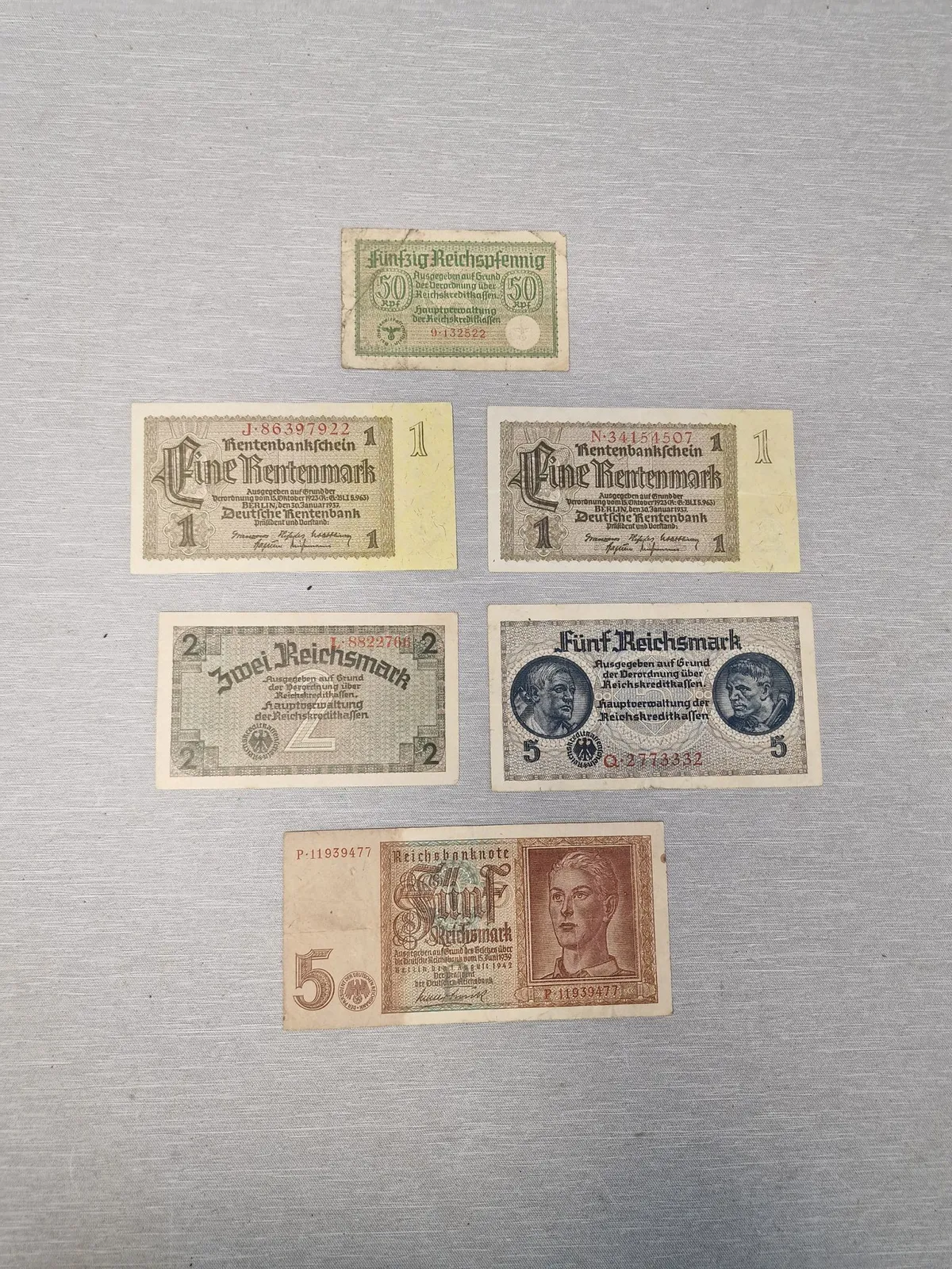 Originale tyske pengesedler fra 1920’erne