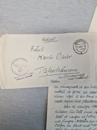Originalt tysk SS feldpost brev