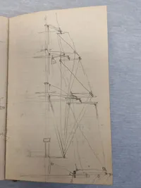 Ældre original Marinen skitsebog