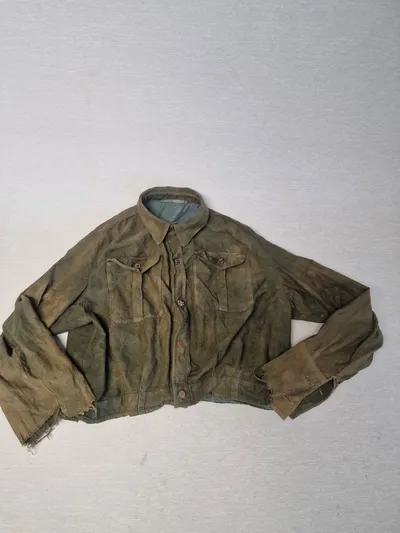 Original tysk SA skjorte - ww2 farvet og genbrugt efter krigen
