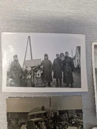 Originale tyske fotos af soldater med motorcykel