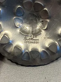 Stort halssmykke dansk design af Pewter, Kjeld Hansen Copenhagen