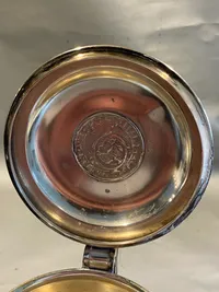 Lågkrus med ilagt 1500 tals Mark mønt - mønt original???