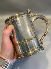 Lågkrus med ilagt 1500 tals Mark mønt - mønt original???