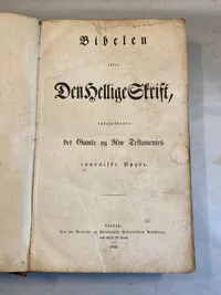 Original dansk bibel år 1855