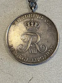 Original medalje - Erindring om den kongelige Livgarde