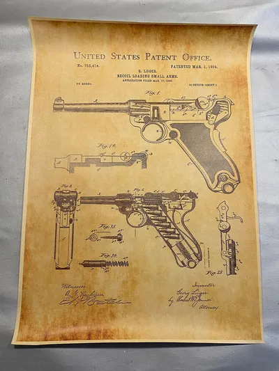 Luger P08 plakat