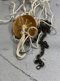 Original ww2 silkeskærm fra tysk signalpatron