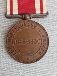 Original Dansk 1848-50 medalje