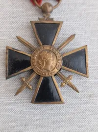 Originalt Fransk Croix de Guerre WW1, 1914/1916