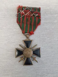Originalt Fransk Croix de Guerre WW1, 1914/1916