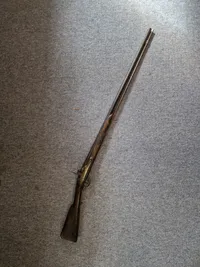 Original Dansk militær musket model 1807 med kyhls indvendige lås, senere brugt til jagt