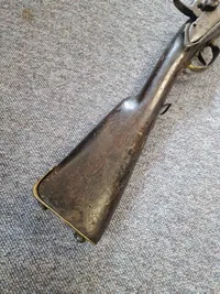 Original Dansk militær musket model 1807 med kyhls indvendige lås, senere brugt til jagt
