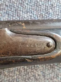 Original Dansk militær musket model 1807 med kyhls indvendige lås, senere brugt til jagt