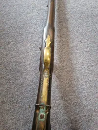 Original Dansk militær musket model 1807 med kyhls indvendige lås, senere brugt til jagt