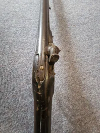 Original Dansk militær musket model 1807 med kyhls indvendige lås, senere brugt til jagt
