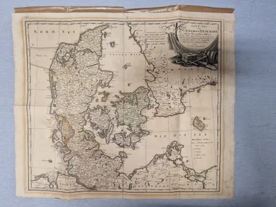 Originalt 17-tals  over Danmark