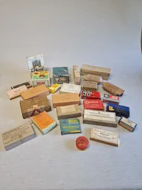 Stort lot originale ammunitions æsker mm.