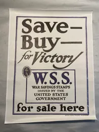 ww2 lærredsplakat med reklame for W.S.S - reproduktion