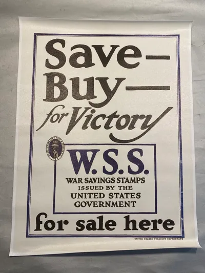 ww2 lærredsplakat med reklame for W.S.S - reproduktion
