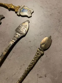 Lot historiske skeer - pletsølv