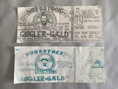 Originalt lot Gøglergæld fra Christiania
