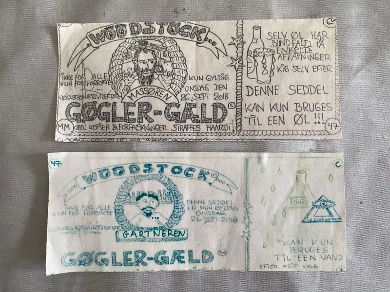 Originalt lot Gøglergæld fra Christiania